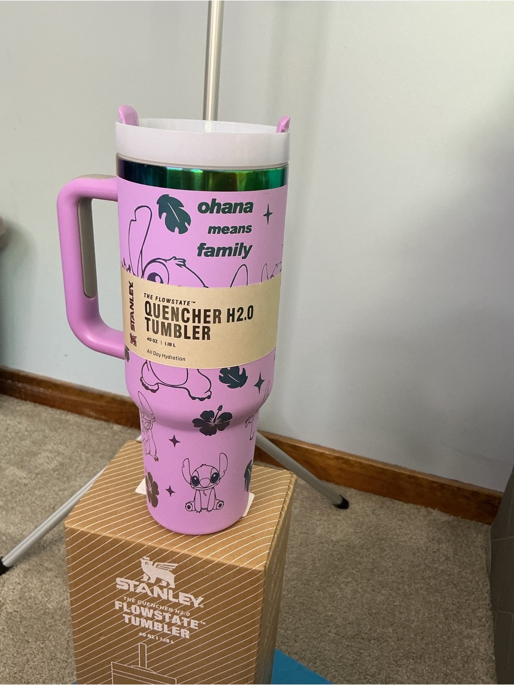 LILO and Stitch Stanley Quencher H2.0 Tumbler 40oz with straw
